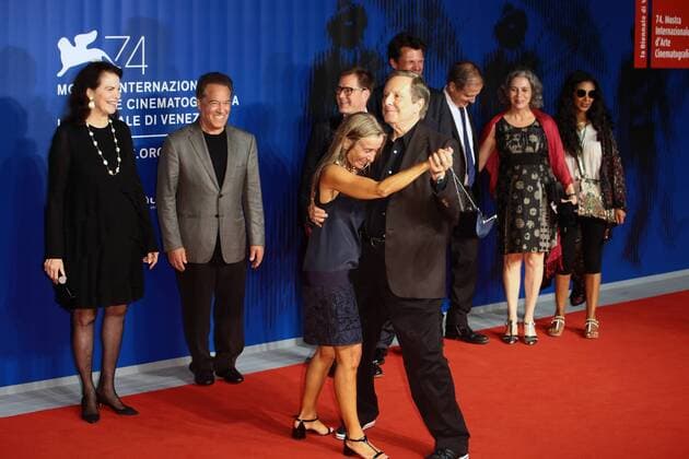 August 31, 2017 - Venice, Italy - Venice, Italy. 31th August, 2017. William Friedkin dance on the red carpet ahead of the The Devil And Father Amorth screening during the 74th Venice Film Festival Venice Italy  - ZUMAn230 20170831_zaa_n230_575 Copyright: xMatteoxChinellatox