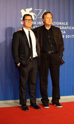 August 31, 2017 - Venice, Italy - Venice, Italy. 31th August, 2017. William Friedkin and Mickey Liddell on the red carpet ahead of the The Devil And Father Amorth screening during the 74th Venice Film Festival Venice Italy  - ZUMAn230 20170831_zaa_n230_580 Copyright: xMatteoxChinellatox