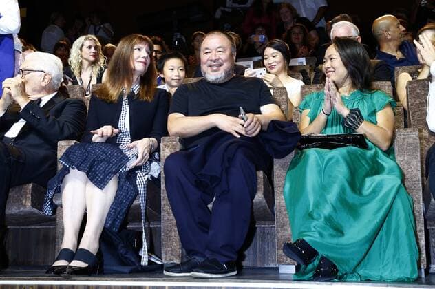 Ai Weiwei attending the Human Flow premiere at the 74th Venice International Film Festival at the Palazzo del Cinema on September 01, 2017 in Venice, Italy Foto:xD.xBedrosianx xFuturexImage