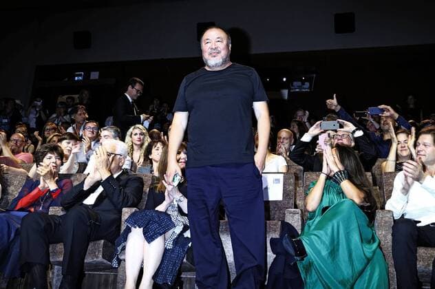 Ai Weiwei attending the Human Flow premiere at the 74th Venice International Film Festival at the Palazzo del Cinema on September 01, 2017 in Venice, Italy Foto:xD.xBedrosianx xFuturexImage