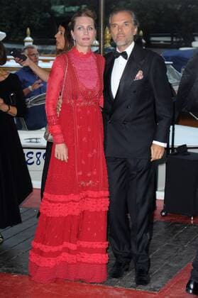 74th Venice Film Festival, Celebrities arrive at Excelsior pier to attend The Franca Sozzani Award - 47th Venice Film Festival Pictured: Ugo Brachetti Peretti, Isabella Borromeo  Copyright: xAlbertoxTerenghi Veneziax2017x x xVeneziax
