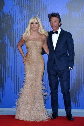 74th Venice Film Festival 2017, Red Carpet Franca Sozzanzi Award, Pictured: Donatella Versace, Pierpaolo Piccioli  Copyright: xSimonexComi Veneziax xIPAx xVeneziax