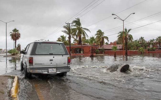 General view of one of the main avenues in Baja California, Mexico, on 1 September 2017. The tropical storm Lidia killed at least three people, including a minor. In addition to these fatalities, Lidia caused in the last hours floods, damages in infrastructures and hundreds of people evacuated. Lidia leaves three dead as it passes through Baja California !ACHTUNG: NUR REDAKTIONELLE NUTZUNG!  Copyright: xSandraxMunozx MEX50 20170901-636399063783615750
