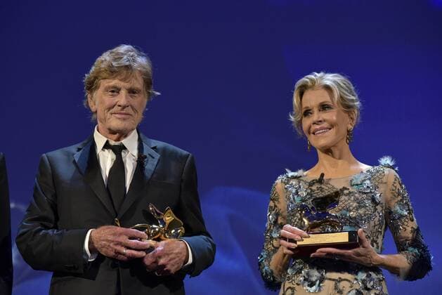 Bilder des Tages 74th Venice Film Festival 2017 Life Achievement Award Leone d Oro to Robert Redford, Jane Fonda  Copyright: xCamillaxMorandi Veneziax xIPAx xVeneziax