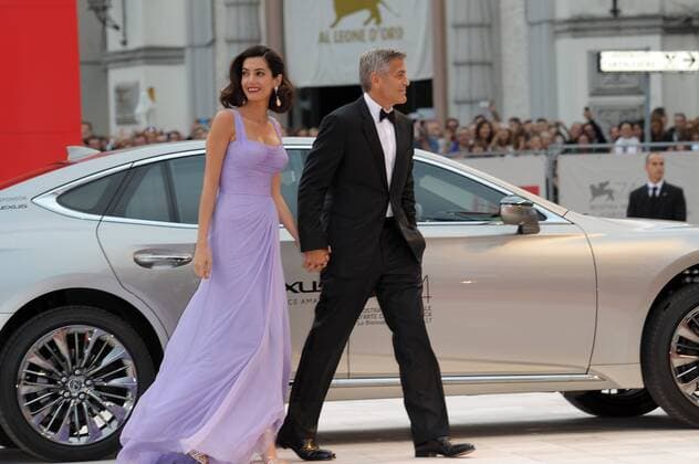74th Venice Film Festival, Red carpet film Suburbicon Pictured: George Clooney, Amal Alamuddin  Copyright: xAlbertoxTerenghi Veneziax2017x x xVeneziax