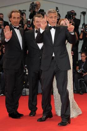74th Venice Film Festival, Red carpet film Suburbicon pictured : George Clooney, Alexandre Desplat  Copyright: xAlbertoxTerenghi Veneziax2017x x xVeneziax