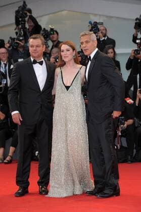 74th Venice Film Festival, Red carpet film Suburbicon pictured : George Clooney, Matt Damon, Julianne Moore  Copyright: xAlbertoxTerenghi Veneziax2017x x xVeneziax