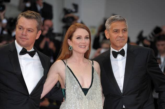 74th Venice Film Festival, Red carpet film Suburbicon pictured : George Clooney, Matt Damon, Julianne Moore  Copyright: xAlbertoxTerenghi Veneziax2017x x xVeneziax