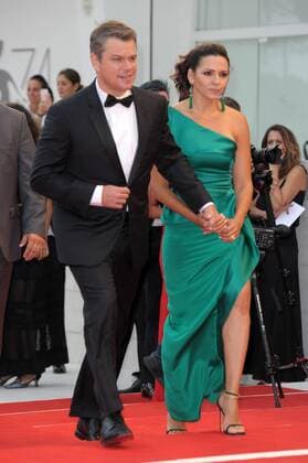 74th Venice Film Festival, Red carpet film Suburbicon pictured : Matt Damon, Luciana Barroso  Copyright: xAlbertoxTerenghi Veneziax2017x x xVeneziax