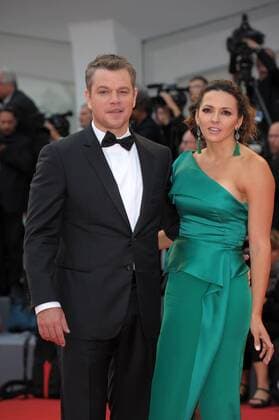 74th Venice Film Festival, Red carpet film Suburbicon pictured : Matt Damon, Luciana Barroso  Copyright: xAlbertoxTerenghi Veneziax2017x x xVeneziax