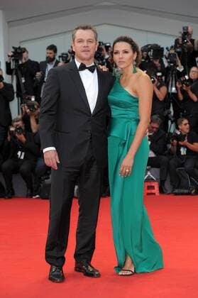 74th Venice Film Festival, Red carpet film Suburbicon pictured : Matt Damon, Luciana Barroso  Copyright: xAlbertoxTerenghi Veneziax2017x x xVeneziax
