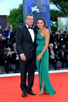 74th Venice Film Festival 2017, Red Carpet Film Suburbicon . Pictured: Matt Damon, Luciana Barroso  Copyright: xSimonexComi Veneziax xIPAx xVeneziax