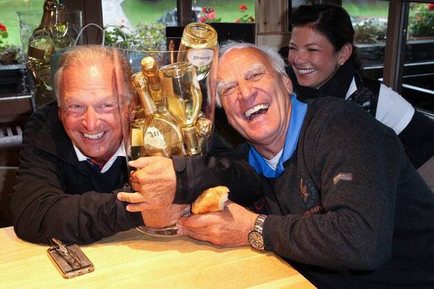 Rainer Bach (Saenger ãTruckstopÒ), Franz (Bulle) Roth, Tabaluga Golf Cup 2017 im Golfclub Tutzing in Tutzing am 02.09.2017