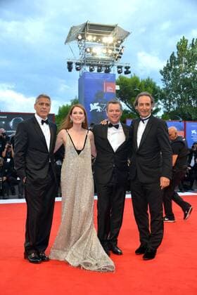 74th Venice Film Festival 2017, Red Carpet Film Suburbicon . Pictured: George Clooney, Julianne Moore, Matt Damon, Alexandre Desplat  Copyright: xSimonexComi Veneziax xIPAx xVeneziax