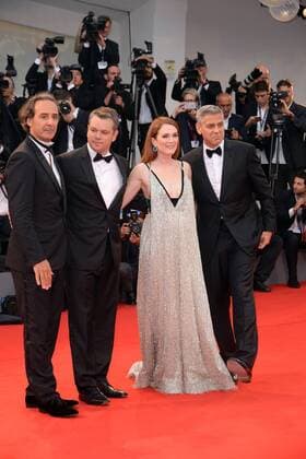 74eme Festival International du Cinema de Venise.74th Mostra. Suburicon .Red carpet. Julianne Moore.Matt Damon. George Clooney. 220305 Degun Starface 2017-09-02 Venise Italie Desplat, Alexandre  Copyright: xDegunx xStarfacex STAR_220305_131