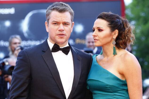 Matt Damon and wife Luciana Barroso attending the Suburbicon premiere at the 74th Venice International Film Festival at the Palazzo del Cinema on September 02, 2017 in Venice, Italy Foto:xD.xBedrosianx xFuturexImage