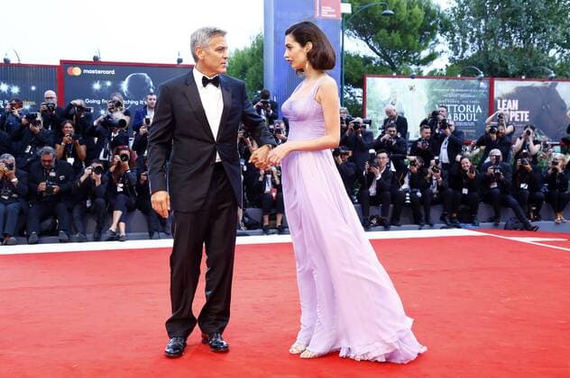 George Clooney and his wife Amal Alamuddin attending the Suburbicon premiere at the 74th Venice International Film Festival at the Palazzo del Cinema on September 02, 2017 in Venice, Italy Foto:xD.xBedrosianx xFuturexImage