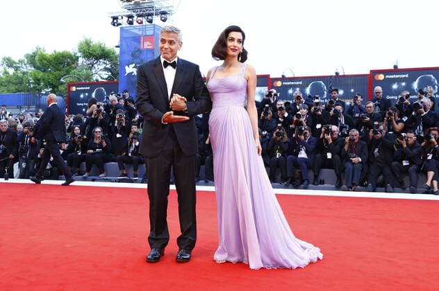 George Clooney and his wife Amal Alamuddin attending the Suburbicon premiere at the 74th Venice International Film Festival at the Palazzo del Cinema on September 02, 2017 in Venice, Italy Foto:xD.xBedrosianx xFuturexImage
