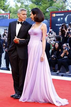 George Clooney and his wife Amal Alamuddin attending the Suburbicon premiere at the 74th Venice International Film Festival at the Palazzo del Cinema on September 02, 2017 in Venice, Italy Foto:xD.xBedrosianx xFuturexImage