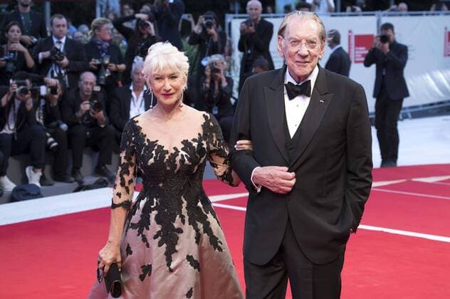 Helen Mirren and Donald Sutherland attending the The Leisure Seeker premiere at the 74th Venice International Film Festival at the Palazzo del Cinema on September 03, 2017 in Venice, Italy Foto:xDaziramx xFuturexImage