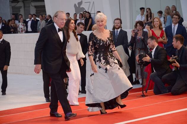 74eme Festival International du Cinema de Venise.74th Mostra. The leisure seeker Red Carpet.Donald Sutherland . Helen Mirren . 220329 Degun Starface 2017-09-03 Venise Italie  Copyright: xDegunx xStarfacex STAR_220329_006
