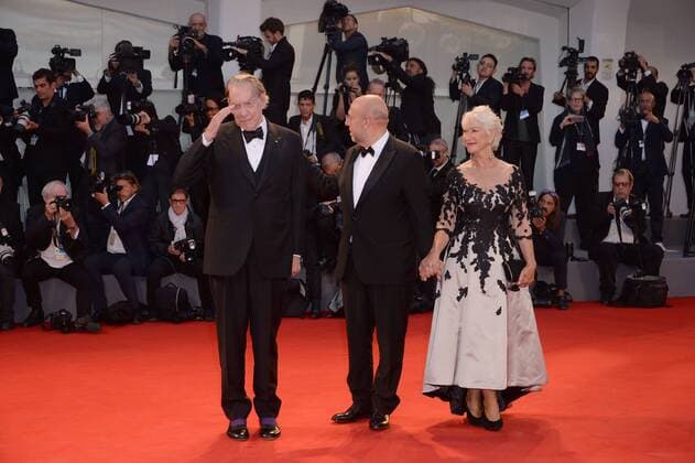 74eme Festival International du Cinema de Venise.74th Mostra. The leisure seeker Red Carpet.Paolo Virzi?.Donald Sutherland . Helen Mirren . 220329 Degun Starface 2017-09-03 Venise Italie  Copyright: xDegunx xStarfacex STAR_220329_030