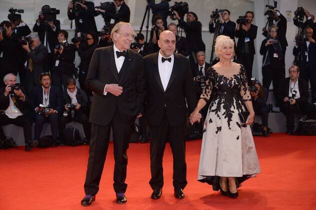 74eme Festival International du Cinema de Venise.74th Mostra. The leisure seeker Red Carpet.Paolo Virzi?.Donald Sutherland . Helen Mirren . 220329 Degun Starface 2017-09-03 Venise Italie  Copyright: xDegunx xStarfacex STAR_220329_032