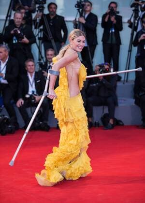 Bilder des Tages (170904) -- VENICE, Sept. 4, 2017 -- Hofit Golan arrives on the red carpet for the premiere of the movie The Leisure Seeker at the 74th Venice Film Festival in Venice, Italy, Sept. 3, 2017. ) (jmmn) ITALY-VENICE-FILM FESTIVAL- THE LEISURE SEEKER -RED CARPET JinxYu 