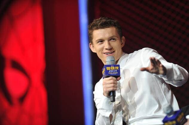 English actor Tom Holland attends a premiere event for his new movie Spider-Man: Homecoming in Beijing, China, 4 September 2017. Tom Holland, Jon Watts team up to premiere movie Spider-Man: Homecoming in Beijing  20170904_83497