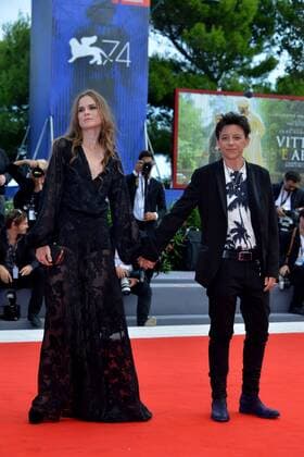 74th Venice Film Festival 2017, Red Carpet Film Una Famiglia . Pictured: Federica Rosellini, Valentina Pedicini  Copyright: xSimonexComi Veneziax xIPAx xVeneziax
