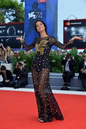 74th Venice Film Festival 2017, Red Carpet Film Una Famiglia . Pictured: Levante (dress Alberta Ferretti)  Copyright: xSimonexComi Veneziax xIPAx xVeneziax