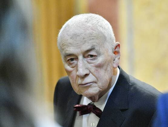 Czech doctor, surgeon and founder of pediatric oncology in Czechoslovakia Josef Koutecky attends the premiere of Czech director Martin Suchanek s documentary film named Barenboim: Smetana - Ma vlast (Barenboim: Smetana - My Homeland), in Prague, Czech Republic, on September 5, 2017. (CTKxPhoto MichalxDolezal) CTKPhotoF201709051268701  _DOL2484