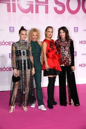 Emilia Schüle, Katja Riemann, Caro Cult und Iris Berben bei der High Society Film Premiere am 5.09.2017 in Berlin High Society Filmpremiere in Berlin, 2017 