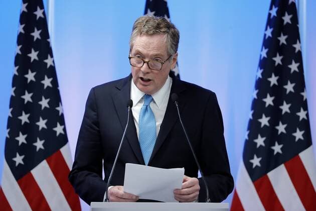 US Trade Representative Robert Lighthizer takes part in a press conference to announce the advances during the second round of negotiations of the newt NAFTA in Mexico City, Mexico, 05 September 2017. Mexico celebrated that the second round of negotioations of the new NAFTA ended sucessfully and announces advances in some issues. MEXICO CELEBRATES SUCCESSFUL ENDING AND PROGESS OF NAFTA S NEGOTIATION SECOND ROUND !ACHTUNG: NUR REDAKTIONELLE NUTZUNG!  Copyright: xJoséxMéndezx CMX002 20170906-636402530850538840