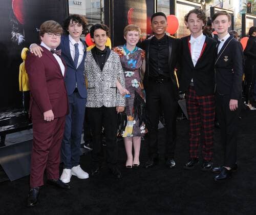 September 5, 2017 - Hollywood, CA, U.S. - 05 September 2017 - Hollywood, California - Jeremy Ray Taylor, Finn Wolfhard, Jack Grazer, Sophia Lillis, Chosen Jacobs, Wyatt Oleff, Jaeden Lieberher. World Premiere of IT held at TCL Chinese Theater in Hollywood. Photo Credit: AdMedia Hollywood U.S. - ZUMAa123 20170905_zaa_a123_080 Copyright: xBirdiexThompsonx