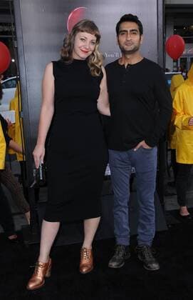 September 5, 2017 - Hollywood, CA, U.S. - 05 September 2017 - Hollywood, California - Emily V. Gordon, Kumail Nanjiani. World Premiere of IT held at TCL Chinese Theater in Hollywood. Photo Credit: AdMedia Hollywood U.S. - ZUMAa123 20170905_zaa_a123_094 Copyright: xBirdiexThompsonx