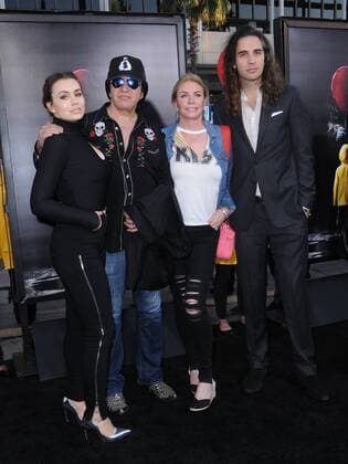 September 5, 2017 - Hollywood, CA, U.S. - 05 September 2017 - Hollywood, California - Sophie Simmons, Gene Simmons, Shannon Tweed, Nick Simmons. World Premiere of IT held at TCL Chinese Theater in Hollywood. Photo Credit: AdMedia Hollywood U.S. - ZUMAa123 20170905_zaa_a123_121 Copyright: xBirdiexThompsonx