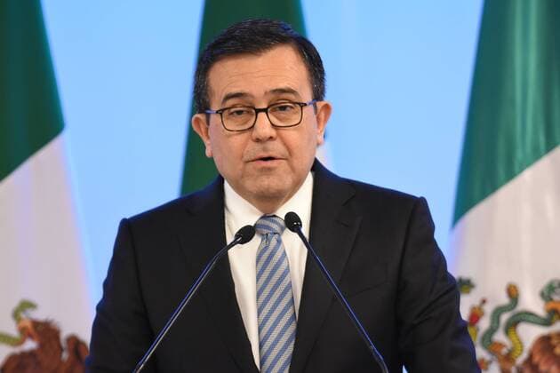 September 5, 2017 - Mexico City, Mexico, Mexico - Ildefonso Guajardo Villarreal, Secretary of Economy is seen during his speech at meeting with the media as part of the Second Round of NAFTA Negotiations on September 05, 2017 in Mexico City, Mexico Mexico City Mexico  - ZUMAn230 20170905_zaa_n230_463 Copyright: xCarlosxTischlerx