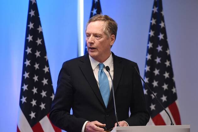 September 5, 2017 - Mexico City, Mexico, Mexico - Robert Lighthizer, United States Trade Representative is seen during his speech at meeting with the media as part of the Second Round of NAFTA Negotiations on September 05, 2017 in Mexico City, Mexico Mexico City Mexico  - ZUMAn230 20170905_zaa_n230_465 Copyright: xCarlosxTischlerx