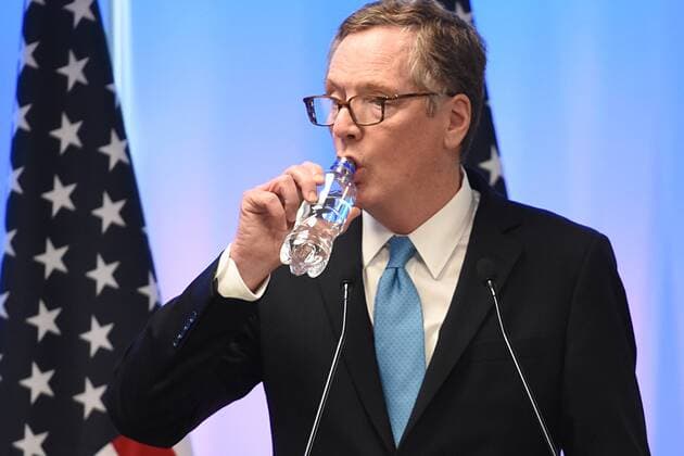 September 5, 2017 - Mexico City, Mexico, Mexico - Robert Lighthizer, United States Trade Representative is seen during his speech at meeting with the media as part of the Second Round of NAFTA Negotiations on September 05, 2017 in Mexico City, Mexico Mexico City Mexico  - ZUMAn230 20170905_zaa_n230_480 Copyright: xCarlosxTischlerx