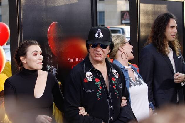 Sophie Simmons, Gene Simmons, Shannon Tweed, Nick Simmons at the World Premiere of New Line Cinema s It held at the TCL Chinese Theater in Hollywood, CA, September 5, 2017.  Copyright: xJosephxMartinezx 33415_041JM