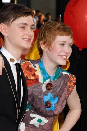Jaeden Lieberher, Sophia Lillis at the World Premiere of New Line Cinema s It held at the TCL Chinese Theater in Hollywood, CA, September 5, 2017.  Copyright: xJosephxMartinezx 33415_047JM