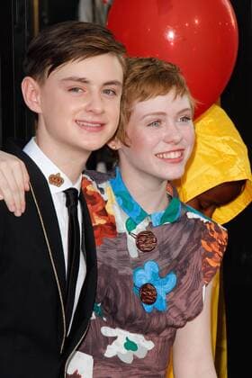 Jaeden Lieberher, Sophia Lillis at the World Premiere of New Line Cinema s It held at the TCL Chinese Theater in Hollywood, CA, September 5, 2017.  Copyright: xJosephxMartinezx 33415_049JM