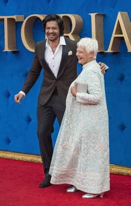 Victoria & Abdul UK premiere London, UK. Ali Fazal and Judi Dench at the Victoria & Abdul UK premiere held at Odeon Leicester Square on September 5, 2017 in London, England. LMK386-J706-060917 