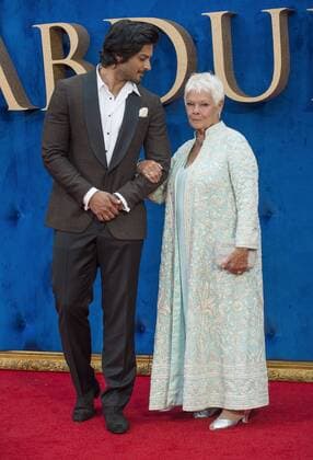 Victoria & Abdul UK premiere London, UK. Ali Fazal and Judi Dench at the Victoria & Abdul UK premiere held at Odeon Leicester Square on September 5, 2017 in London, England. LMK386-J706-060917 