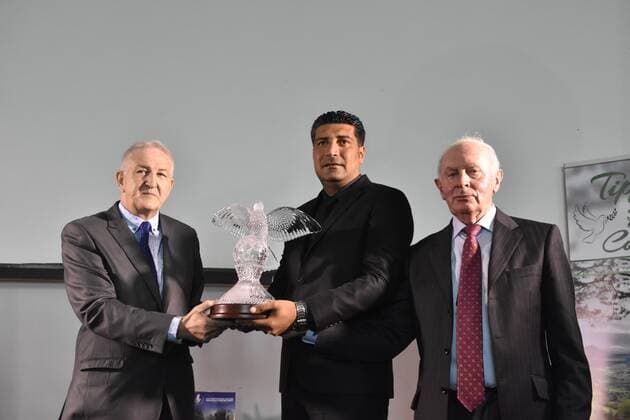 Syrian White Helmets receive Tipperary Peace Prize Nedal Izddenm a member of the Syria Civil Defence accepts the International Tipperary Peace Prize. The Tipperary Peace prize ranks as Ireland’s outstanding award for humanitarian work.  JohnxRooney