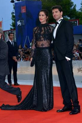 74th Venice Film Festival 2017, Red Carpet Film Ammore E Malavita . Pictured: Giampaolo Morelli, Gloria Bellicchii  Copyright: xSimonexComi Veneziax xIPAx xVeneziax