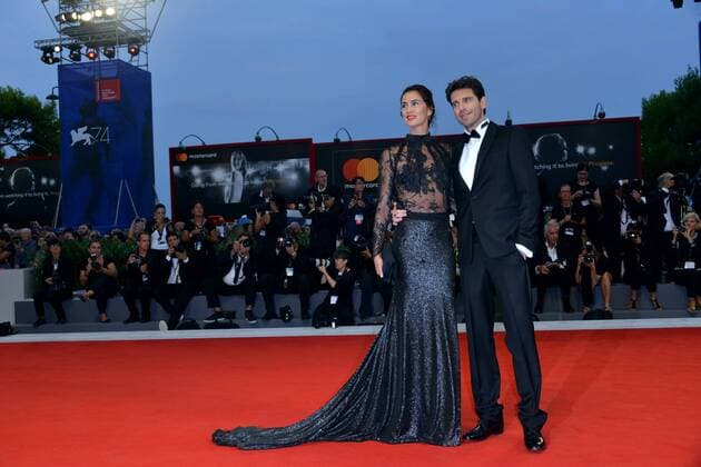 74th Venice Film Festival 2017, Red Carpet Film Ammore E Malavita . Pictured: Giampaolo Morelli, Gloria Bellicchii  Copyright: xSimonexComi Veneziax xIPAx xVeneziax