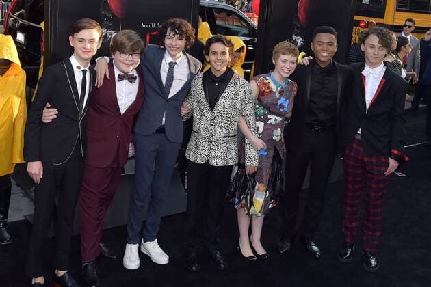 Jaeden Lieberher, Jeremy Ray Taylor, Finn Wolfhard, Jack Dylan Grazer, Sophia Lillis, Chosen Jacobs und Wyatt Oleff bei der Premiere des Kinofilms It Es im TCL Chinese Theatre, Hollywood. Los Angeles, 05.09.2017 Foto:xD.xStarbuckx xFuturexImage