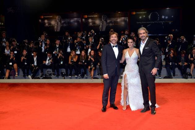 74th Venice Film Festival 2017, Red Carpet Film Loving Pablo . Pictured: Javier Bardem, Penelope Cruz, Fernando Leon de Aranoa  Copyright: xSimonexComi Veneziax xIPAx xVeneziax